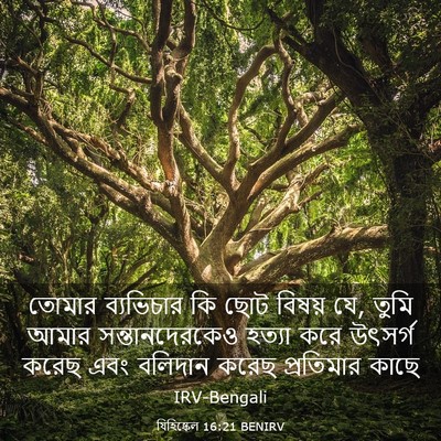 Picture 03 - যিহিষ্কেল 16:21 BENIRV - তোমার ব্যভিচার কি - Bible Verse Picture