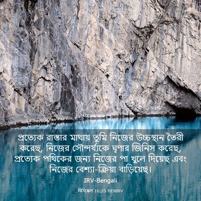 Picture 03 - যিহিষ্কেল 16:25 BENIRV - প্রত্যেক রাস্তার - Bible Verse Picture