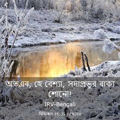 Picture 03 - যিহিষ্কেল 16:35 BENIRV - অতএব, হে বেশ্যা, - Bible Verse Picture