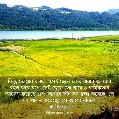 Picture 03 - যিহিষ্কেল 18:19 BENIRV - কিন্তু তোমার বলছ, - Bible Verse Picture