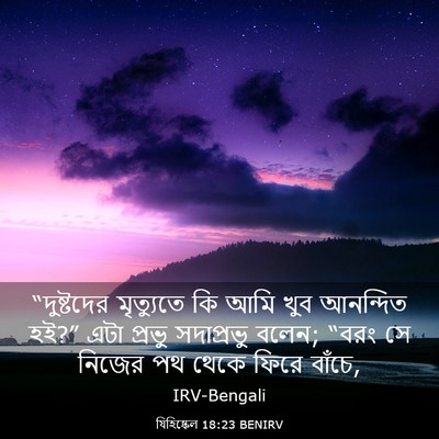 Picture 03 - যিহিষ্কেল 18:23 BENIRV - “দুষ্টদের - Bible Verse Picture