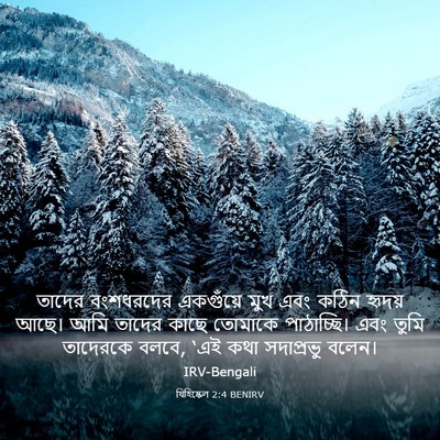 Picture 03 - যিহিষ্কেল 2:4 BENIRV - তাদের বংশধরদের - Bible Verse Picture