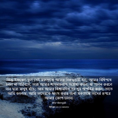 Picture 03 - যিহিষ্কেল 20:13 BENIRV - কিন্তু - Bible Verse Picture