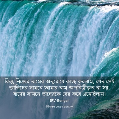 Picture 03 - যিহিষ্কেল 20:14 BENIRV - কিন্তু নিজের - Bible Verse Picture