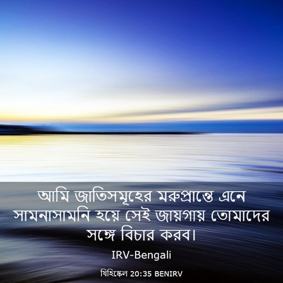 Picture 03 - যিহিষ্কেল 20:35 BENIRV - আমি জাতিসমূহের - Bible Verse Picture