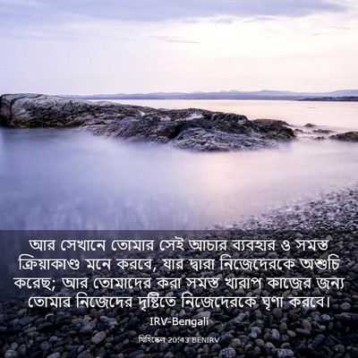 Picture 03 - যিহিষ্কেল 20:43 BENIRV - আর সেখানে তোমার - Bible Verse Picture