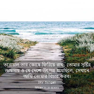 Picture 03 - যিহিষ্কেল 21:30 BENIRV - তরোয়াল তার কোষে - Bible Verse Picture