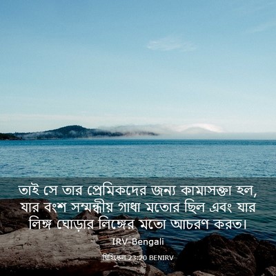 Picture 03 - যিহিষ্কেল 23:20 BENIRV - তাই সে তার - Bible Verse Picture