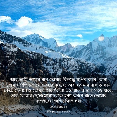 Picture 03 - যিহিষ্কেল 23:25 BENIRV - আর আমি আমার রাগ - Bible Verse Picture