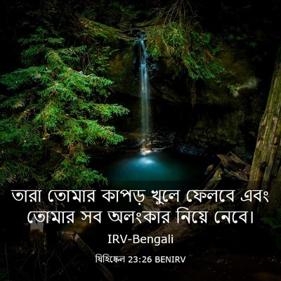 Picture 03 - যিহিষ্কেল 23:26 BENIRV - তারা তোমার কাপড় - Bible Verse Picture