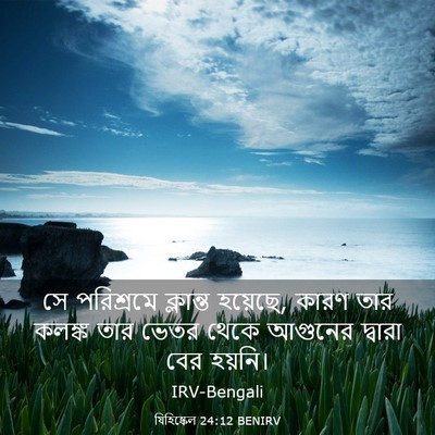 Picture 03 - যিহিষ্কেল 24:12 BENIRV - সে পরিশ্রমে - Bible Verse Picture
