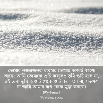 Picture 03 - যিহিষ্কেল 24:13 BENIRV - তোমার লজ্জাজনক - Bible Verse Picture