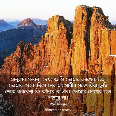 Picture 03 - যিহিষ্কেল 24:16 BENIRV - মানুষের সন্তান, - Bible Verse Picture