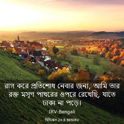 Picture 03 - যিহিষ্কেল 24:8 BENIRV - রাগ করে প্রতিশোধ - Bible Verse Picture