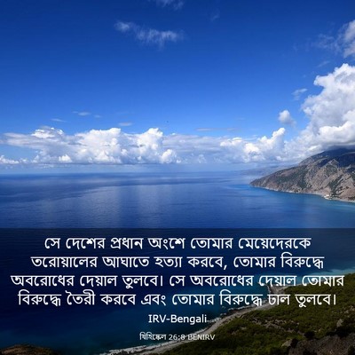 Picture 03 - যিহিষ্কেল 26:8 BENIRV - সে দেশের প্রধান - Bible Verse Picture