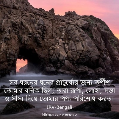 Picture 03 - যিহিষ্কেল 27:12 BENIRV - সব ধরনের ধনের - Bible Verse Picture