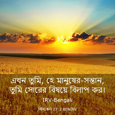 Picture 03 - যিহিষ্কেল 27:2 BENIRV - এখন তুমি, হে - Bible Verse Picture