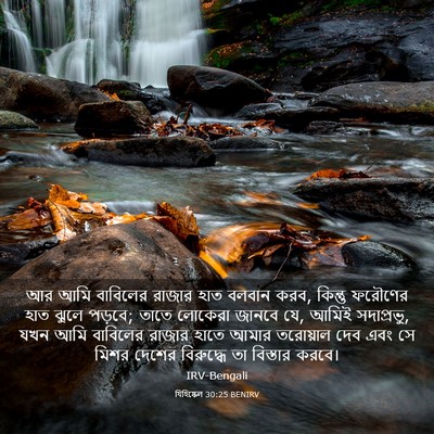 Picture 03 - যিহিষ্কেল 30:25 BENIRV - আর আমি বাবিলের - Bible Verse Picture