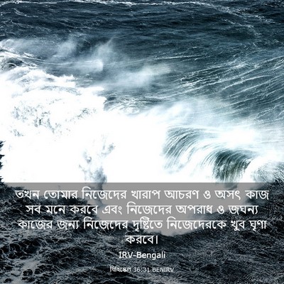 Picture 03 - যিহিষ্কেল 36:31 BENIRV - তখন তোমার নিজেদের - Bible Verse Picture