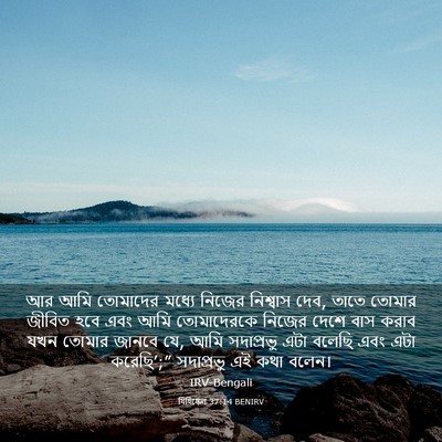 Picture 03 - যিহিষ্কেল 37:14 BENIRV - আর আমি তোমাদের - Bible Verse Picture