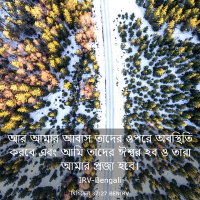 Picture 03 - যিহিষ্কেল 37:27 BENIRV - আর আমার আবাস তাদের - Bible Verse Picture