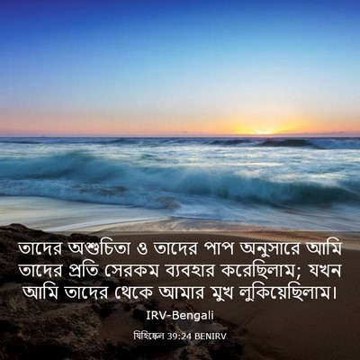 Picture 03 - যিহিষ্কেল 39:24 BENIRV - তাদের অশুচিতা ও - Bible Verse Picture