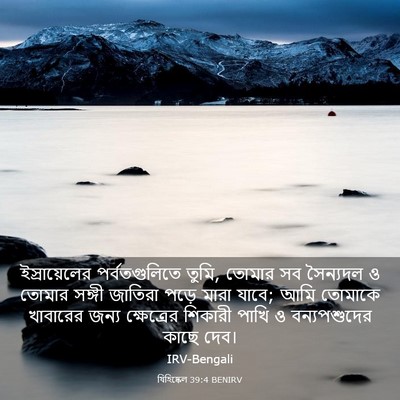 Picture 03 - যিহিষ্কেল 39:4 BENIRV - ইস্রায়েলের - Bible Verse Picture