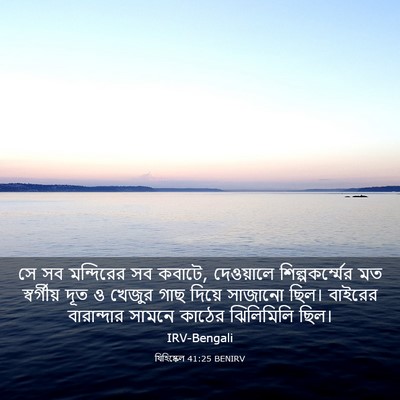 Picture 03 - যিহিষ্কেল 41:25 BENIRV - সে সব মন্দিরের সব - Bible Verse Picture
