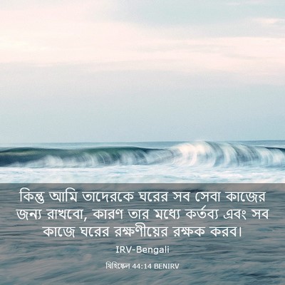 Picture 03 - যিহিষ্কেল 44:14 BENIRV - কিন্তু আমি - Bible Verse Picture