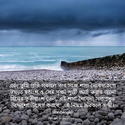 Picture 03 - যিহিষ্কেল 46:14 BENIRV - এবং তুমি প্রতি - Bible Verse Picture