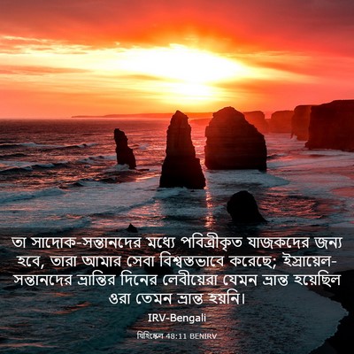 Picture 03 - যিহিষ্কেল 48:11 BENIRV - তা - Bible Verse Picture