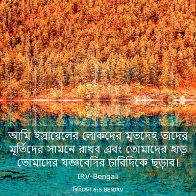 Picture 03 - যিহিষ্কেল 6:5 BENIRV - আমি ইস্রায়েলের - Bible Verse Picture