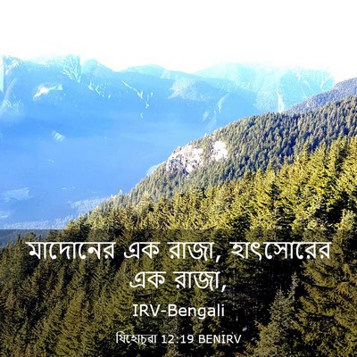 Picture 03 - যিহোচূৱা 12:19 BENIRV - মাদোনের এক রাজা, - Bible Verse Picture