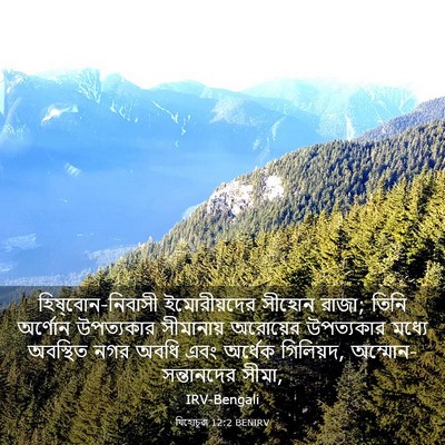 Picture 03 - যিহোচূৱা 12:2 BENIRV - হিষ্‌বোন-নিবাসী - Bible Verse Picture