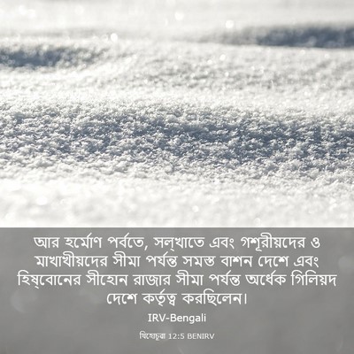 Picture 03 - যিহোচূৱা 12:5 BENIRV - আর হর্মোণ পর্বতে, - Bible Verse Picture