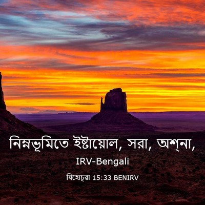 Picture 03 - যিহোচূৱা 15:33 BENIRV - নিম্নভূমিতে - Bible Verse Picture