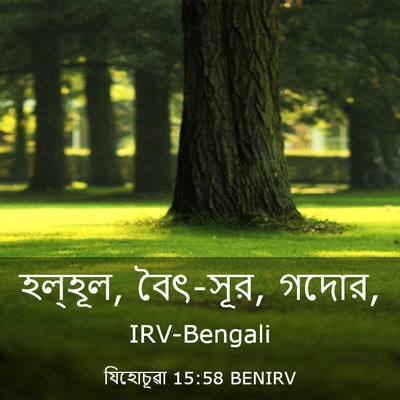 Picture 03 - যিহোচূৱা 15:58 BENIRV - হল্‌হূল, বৈৎ-সূর, - Bible Verse Picture