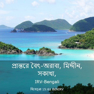 Picture 03 - যিহোচূৱা 15:61 BENIRV - প্রান্তরে - Bible Verse Picture