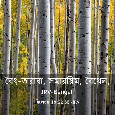 Picture 03 - যিহোচূৱা 18:22 BENIRV - বৈৎ-অরাবা, - Bible Verse Picture