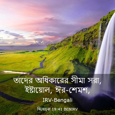 Picture 03 - যিহোচূৱা 19:41 BENIRV - তাদের অধিকারের - Bible Verse Picture
