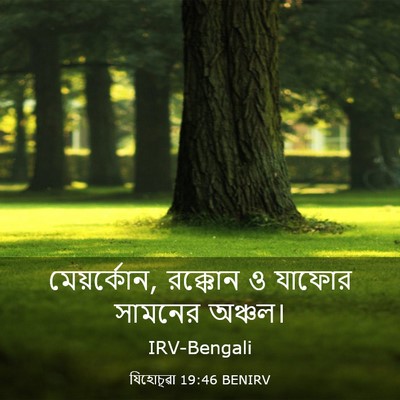 Picture 03 - যিহোচূৱা 19:46 BENIRV - মেয়র্কোন, রক্কোন - Bible Verse Picture