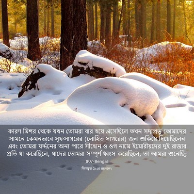 Picture 03 - যিহোচূৱা 2:10 BENIRV - কারণ মিশর থেকে যখন - Bible Verse Picture