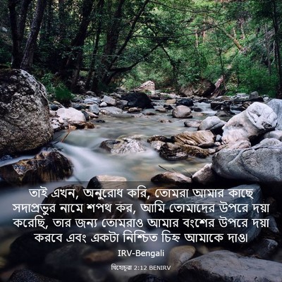 Picture 03 - যিহোচূৱা 2:12 BENIRV - তাই এখন, অনুরোধ - Bible Verse Picture