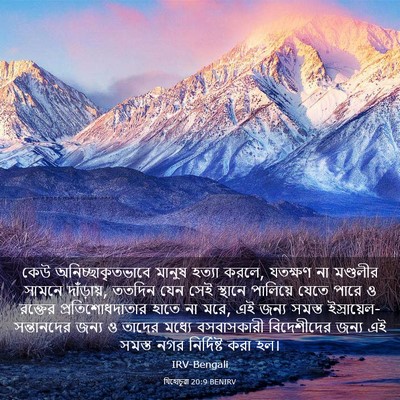 Picture 03 - যিহোচূৱা 20:9 BENIRV - কেউ - Bible Verse Picture