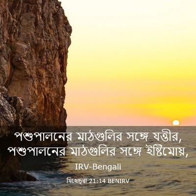 Picture 03 - যিহোচূৱা 21:14 BENIRV - পশুপালনের - Bible Verse Picture