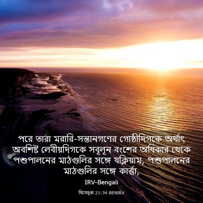 Picture 03 - যিহোচূৱা 21:34 BENIRV - পরে তারা - Bible Verse Picture