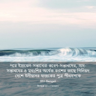 Picture 03 - যিহোচূৱা 22:13 BENIRV - পরে - Bible Verse Picture