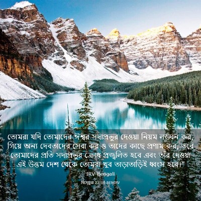 Picture 03 - যিহোচূৱা 23:16 BENIRV - তোমরা যদি তোমাদের - Bible Verse Picture