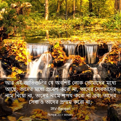 Picture 03 - যিহোচূৱা 23:7 BENIRV - আর এই জাতিগুলির যে - Bible Verse Picture