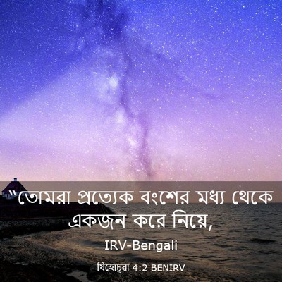 Picture 03 - যিহোচূৱা 4:2 BENIRV - “তোমরা প্রত্যেক - Bible Verse Picture